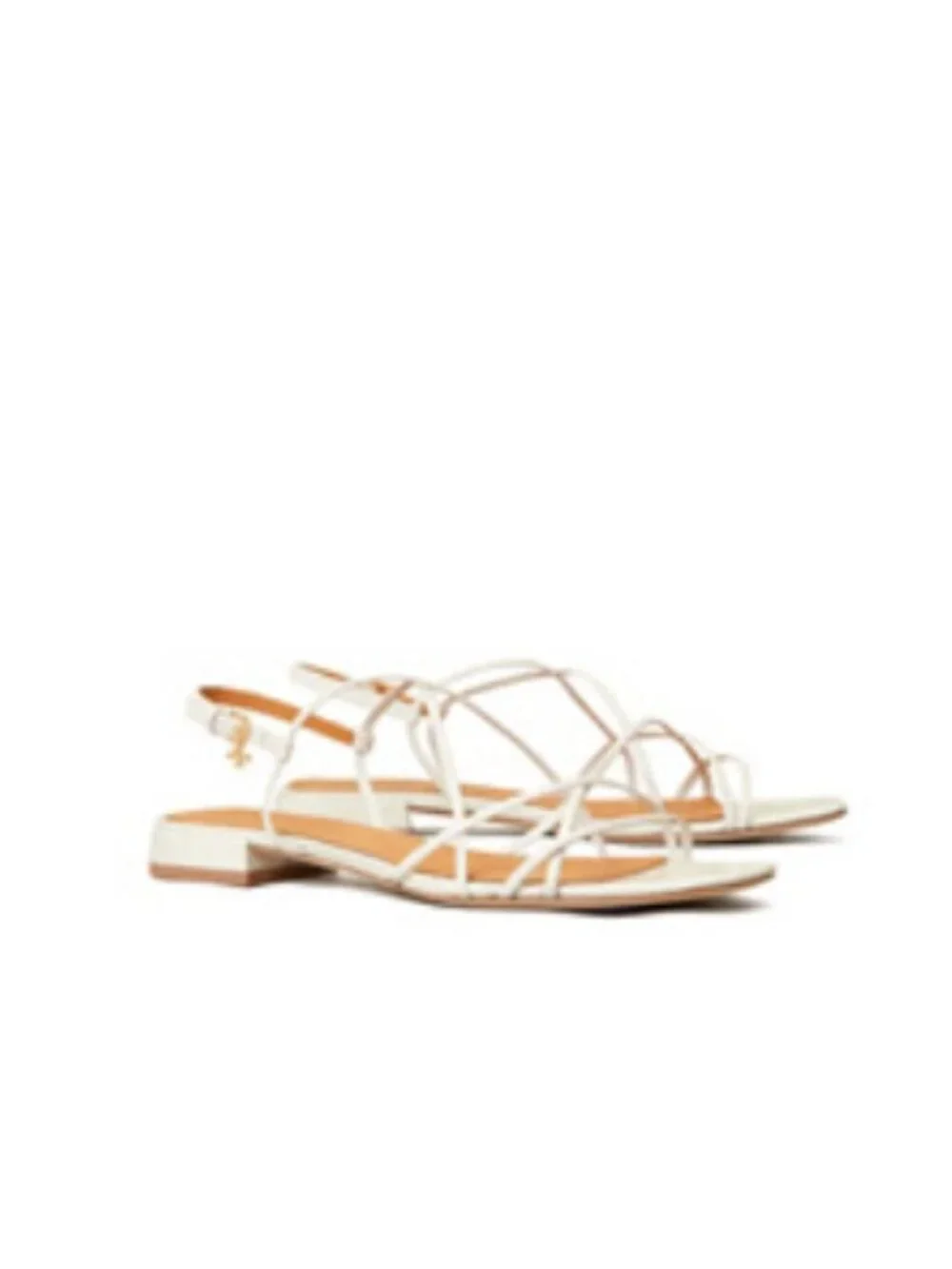 Tory Burch Penelope Flat Sandal Color: New Ivory Size: 8